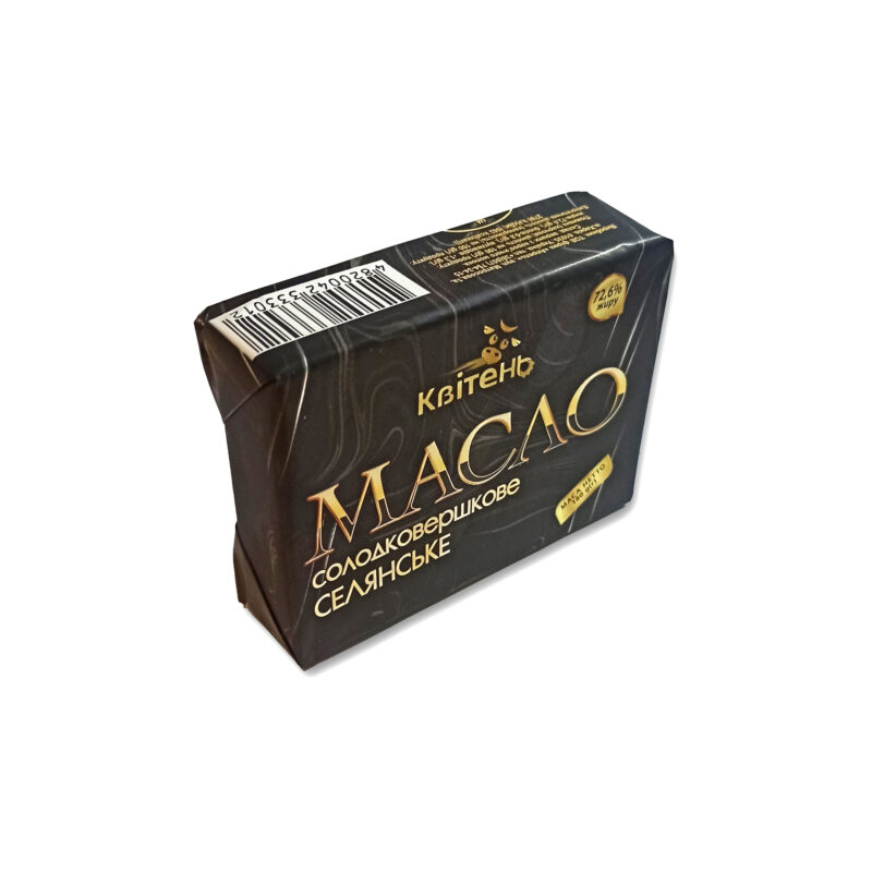 Масло солодковершкове селянське 72,6%, 180г